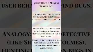 What Does a Manual Tester Do [upl. by Damali184]