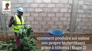 Comment produire soimême à 00000F son propre biofertilisant grâce à tithonia  Étape 2 [upl. by Oelgnaed]