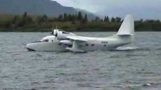 From wwwflyalaskacom Grumman Albatross takeoff and flyby [upl. by Lathan]