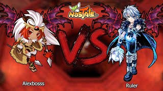 Nostale FR S1  Roddyn  Tattoo and No Tattoo PvP Alexbossss SP4 vs Ruler SP34 C90 4 [upl. by Llehcsreh]