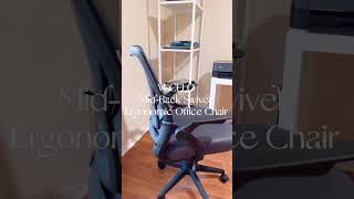 Sit n VECELO MidBack Swivel Ergonomic Office Chair and relax your legs officechair furniture [upl. by Hersch900]