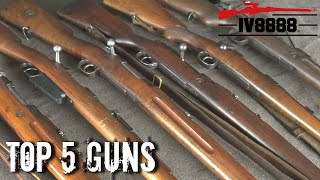 Top 5 Mauser Rifles [upl. by Afatsuom]