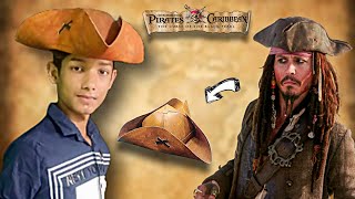 How to Make A Pirate Hat out of Foam  Free Pattern DIY Cosplay Tricorn Hat  Jack sparrow [upl. by Akierdna560]