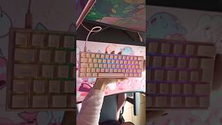 Melhor teclado custo benefício TG600 KBM Gaming rosa gamer tecladogamer setup tg600 gamergirl [upl. by Atkins443]