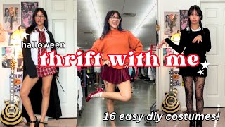 THRIFT WITH ME for halloween 16 diy costume ideas pinterestinspired [upl. by Ellerd142]