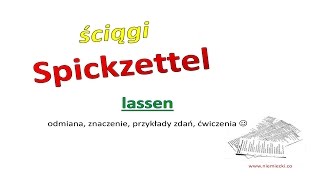 Czasownik lassen budowa zdań  ćwiczenia  Ściągi  Niemiecki dla początkujących [upl. by Sheffy647]