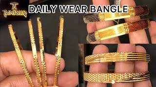 Tanishq Latest 22kt Gold Bangles Designs With weight and price Tanishq Gold Bangles  bangles [upl. by Burley]