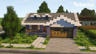 Minecraft Small Suburban House Tutorial 9 [upl. by Jr623]