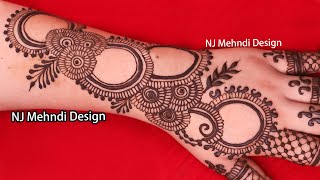 Unique Stylish Backhand Mehndi Design l Bridal Mehndi Design l Diwali mehndi design mehndi [upl. by Ziana]