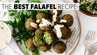 THE BEST FALAFEL RECIPE  crispy fried and baked falafel vegan [upl. by Sachs]