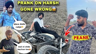 INJURY PRANK ON FRIENDS GONE WRONG😨  BIKE STUNT PRANK🤣  Bhut Kuttya mnu🥺🥺  Prabh Buttar [upl. by Nottap]