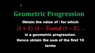 Sequence and Series Geometric Progression [upl. by Slocum]