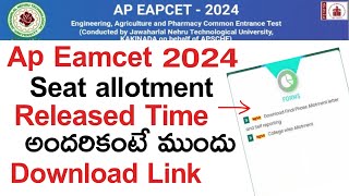 ap eamcet seat allotment 2024  ap eamcet seat allotment 2024 date and time [upl. by Clemens44]