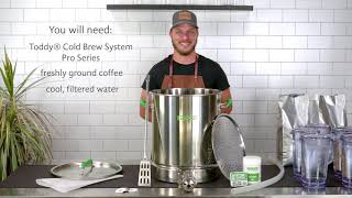 Brewing in your Toddy® Cold Brew System Pro Series [upl. by Ahsimin994]