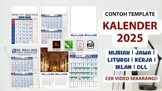 Contoh Template Desain Kalender 2025  File Ai Cdr JPG PDF  Dapatkan Sekarang Juga Desainnya [upl. by Zabrine]