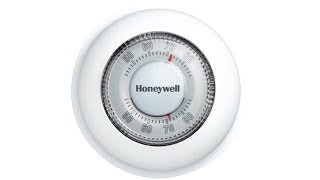 Honeywell Round Heat Only Non Programmable Manual Thermostat CT87K1004 [upl. by Amri]