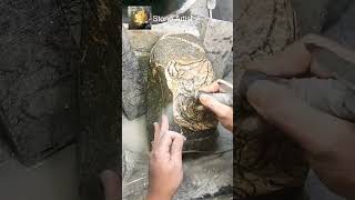 Part 2 HandmadeStone StoneArt StoneCraft ArtisanStoneWork HandcraftedStone StoneArtist Short [upl. by Bordiuk615]