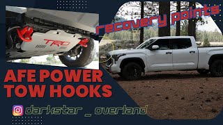 Boost Your 2022 Toyota Tundras OffRoad Game with AFE Power Tow Hooks MustHave Recovery Points [upl. by Revolc]