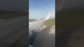 Ryanair Boeing 737800 takeoff out of Manchester [upl. by Akoyn]