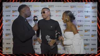 BruC Reacts To Winning Best Newcomer Act At The MOBOAwards 2022 [upl. by Hurlbut]