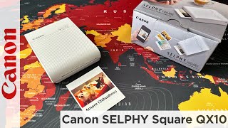 Canon Selphy Square QX10  The best portable Photo Printer [upl. by Halilad]