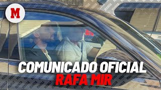 Comunicado de Rafa Mir quotQuiero dejar clara mi inocenciaquot I MARCA [upl. by Annetta]