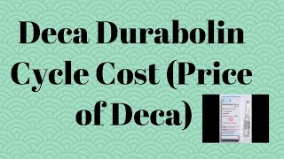 Deca Durabolin cycle cost in india [upl. by Amias]