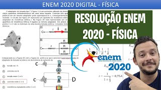 ENEM DIGITAL 2020 FÍSICA  O adaptador de tomada tipo T Figura 1 é um acessório utilizado em [upl. by Ientirb]