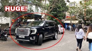 GMC Yukon DENALI spotted on INDIAN ROADS  FULL SIZE SUV [upl. by Melas]