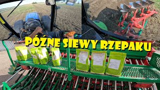 PÓŹNE SIEWY RZEPAKU🌱LIKWIDUJĘ TRAWĘ❌Agro Dniówka 360 [upl. by Buxton635]