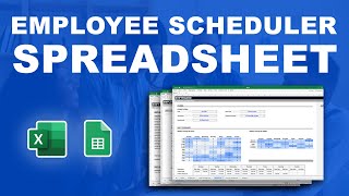 How to build an effective staff schedule with an employee scheduler spreadsheet [upl. by Emanuel413]