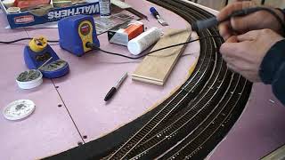 Laying flextrack for model railroads [upl. by Issim7]