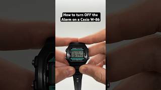 How to turn OFF the Alarm on a Casio W86 [upl. by Nailil936]