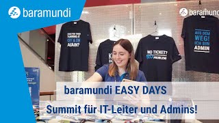 baramundi EASY DAYS – Besucht den Summit für ITLeiter und Admins [upl. by Eisej]