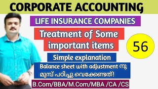 Treatment of Some Important Items in the Accounts of Life Insurance CompaniesCorporate accounting [upl. by Hansel]