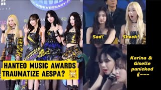 Aespa panics Hanteo Music Awards chaos aespa news [upl. by Anahsed]