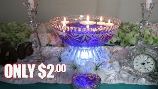 DIY 2 Dollar Tree Centerpiece  Simple Elegance Series [upl. by Siron75]