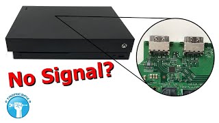 Xbox One X No Signal HDMI Repair  Black Screen of Death [upl. by Laup]