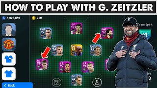 HOW TO PLAY WITH GZEITZLER JURGEN KLOPP IN EFOOTBALL PES 2020 MOBILE  MANAGER TACTICS EXPLAINED [upl. by Aya]