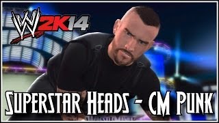 WWE 2K14 Superstar Heads  CM Punk The Shield Attire [upl. by Avlem211]