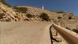 New 60 Minute Cycling Trainer Workout Majorca Cap Formentor Full HD [upl. by Hanavas]