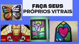 APRENDA FAZER SEU PRÓPRIO VITRAL [upl. by Yrdnal]