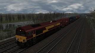 TS2020 Reading West Jn  Wolvercote Jn Class 66 [upl. by Ydur223]