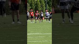 Joe Burrow release looks sharp in RPO read Tuesday at Bengals OTAs [upl. by Marienthal730]