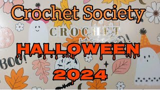 Crochet Society Subscription Box Halloween Edition 2024 Unboxing Reveal Review [upl. by Eugenides]