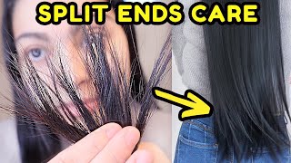 YOUR ULTIMATE SPLIT ENDS GUIDE  How to get rid of split ends [upl. by Miarzim]