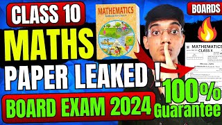 Maths Paper Leaked Board Exam Class 10 🤯  Class10 Maths important questions  Maths question exphub [upl. by Renruojos]