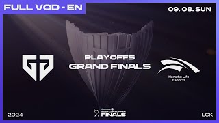 GEN vs HLE  Grand Finals  Woori Bank 2024 LCK Summer Playoffs [upl. by Nidla]