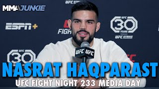 Nasrat Haqparast Thinks He Can Take Out Gun Shy Jamie Mullarkey  UFC Fight Night 233 [upl. by Nnahtebazile]