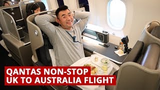 QANTAS B787 NONSTOP UK to AUSTRALIA Flight [upl. by Obidiah]